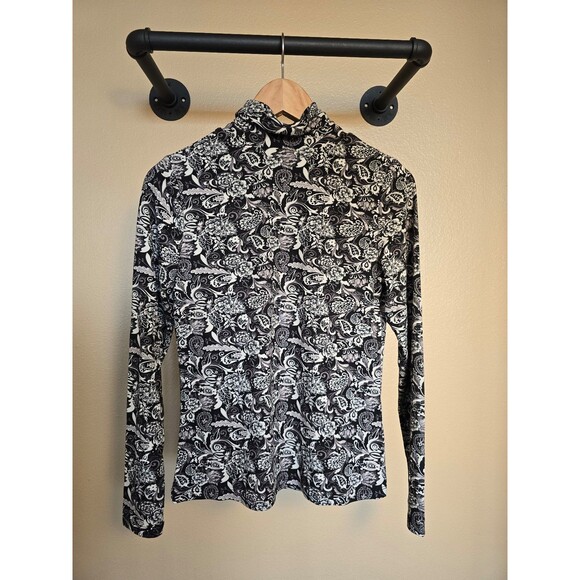 By Design NWT black and white turtle neck women's size small - Picture 1 of 9